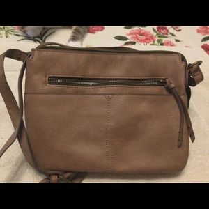 Ladies small shoulder tan color